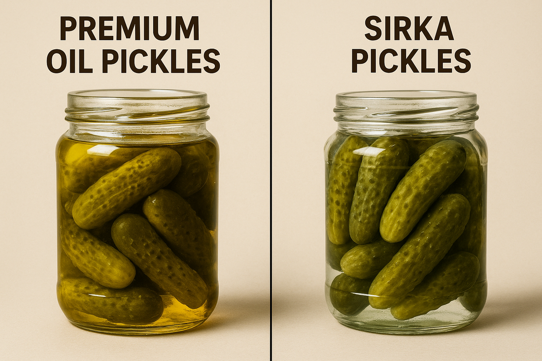Premium Oil Pickles vs Sirka (Vinegar) Pickles: What’s the Difference? - Pure Whites