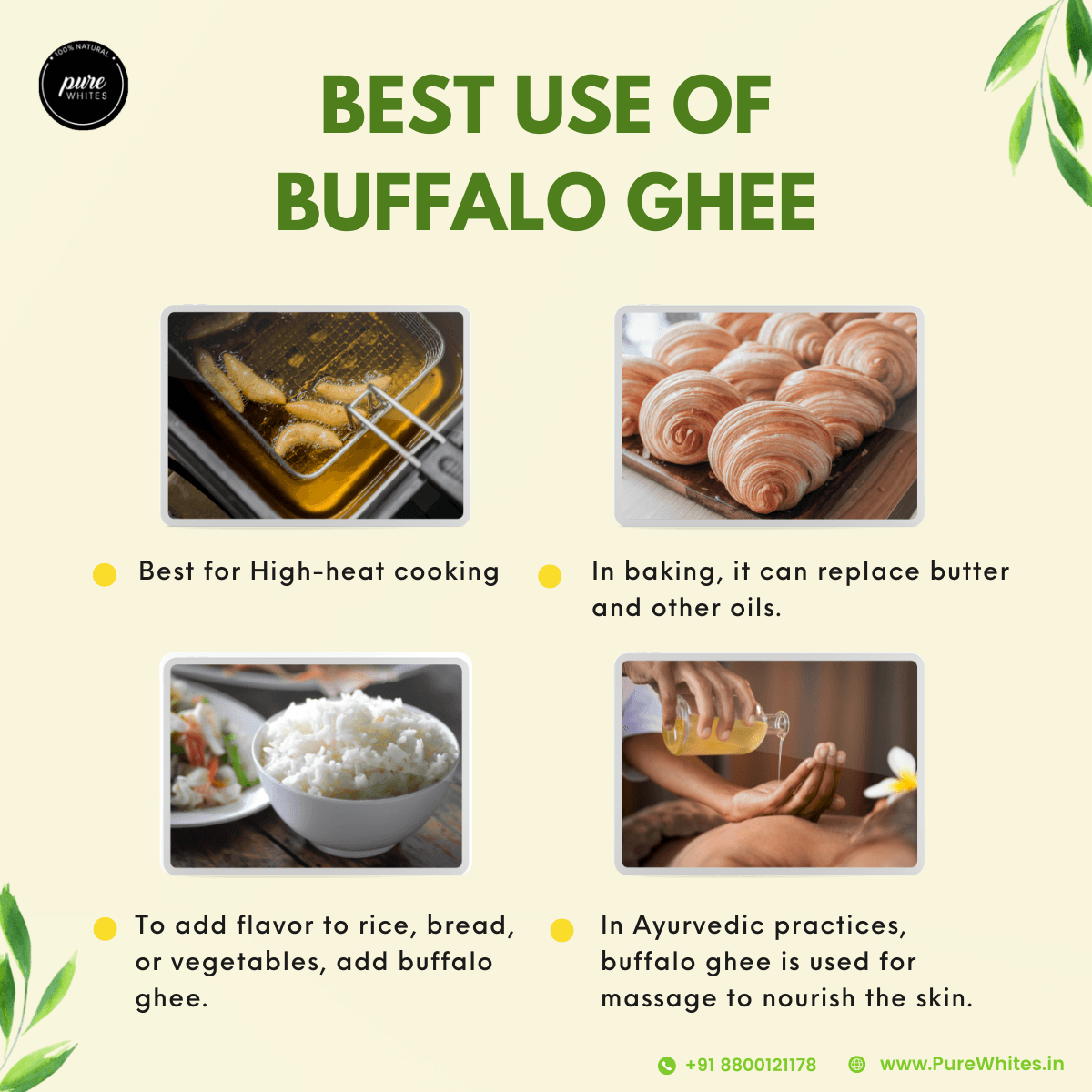 A2 Bilona Ghee (1000ml) + A2 Buffalo Desi Ghee (1000ml)
