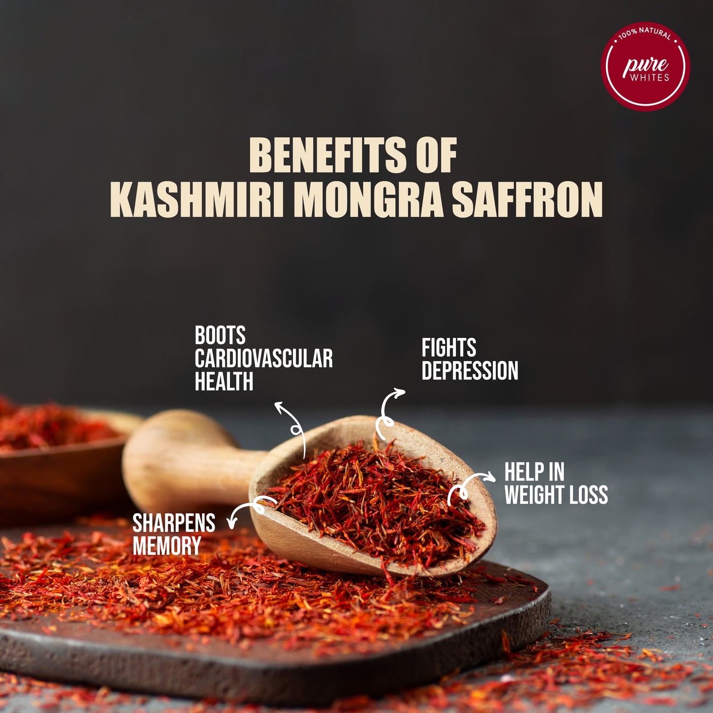 Pure Kashmiri Mongra Saffron - Handpicked, Grade A++ Kesar | 100% Authentic & Lab-Tested