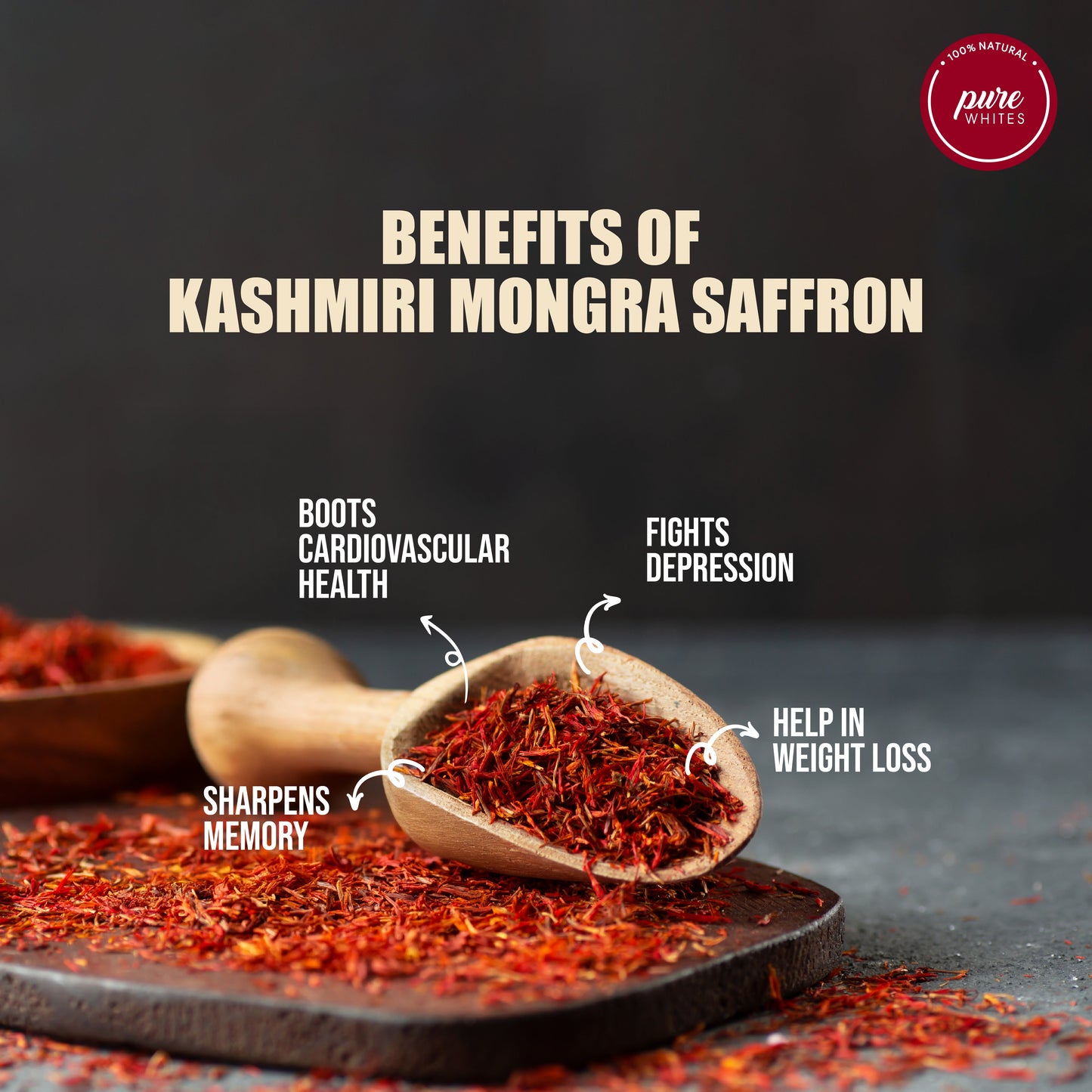 Pure Kashmiri Mongra Saffron - Handpicked, Grade A++ Kesar | 100% Authentic & Lab-Tested