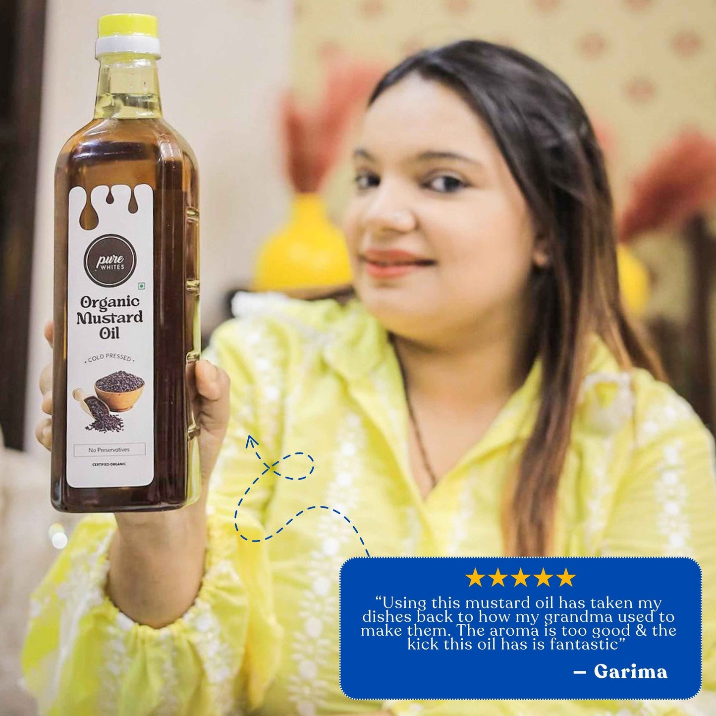 Cold-Pressed Mustard Seed Oil (Certified Organic), 1L