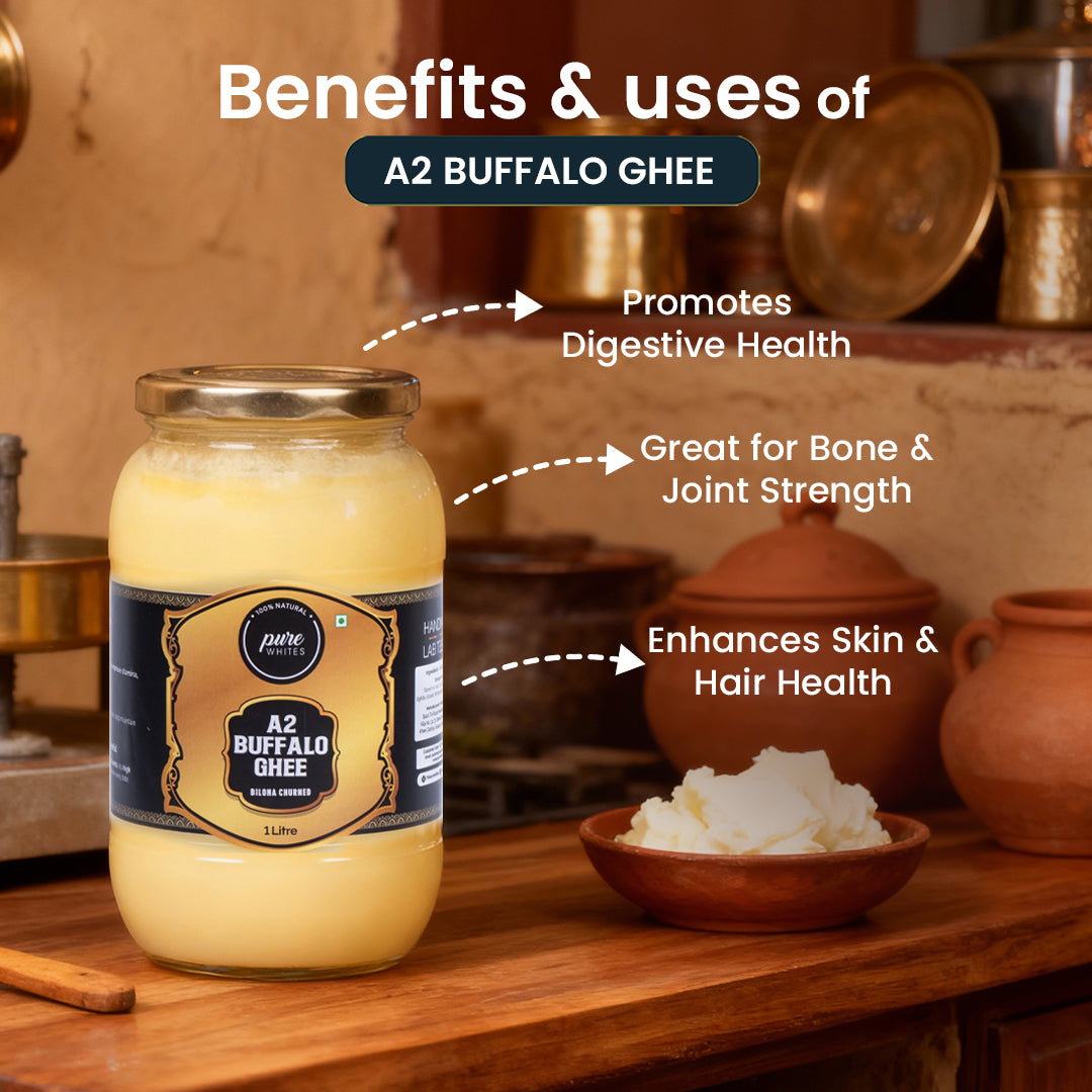 A2 Buffalo Desi Ghee - Bilona Churned