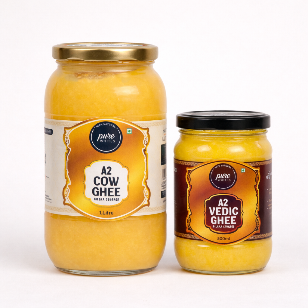A2 Bilona Ghee (1000ml) + A2 Vedic Ghee (500ml)