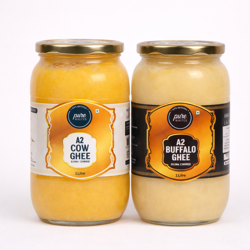 A2 Bilona Ghee (1000ml) + A2 Buffalo Desi Ghee (1000ml)