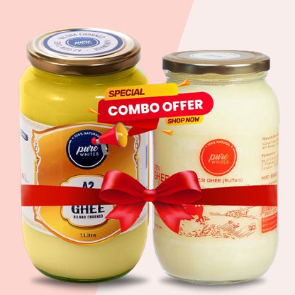 A2 Bilona Ghee (1000ml) + Desi Ghee (900ml)