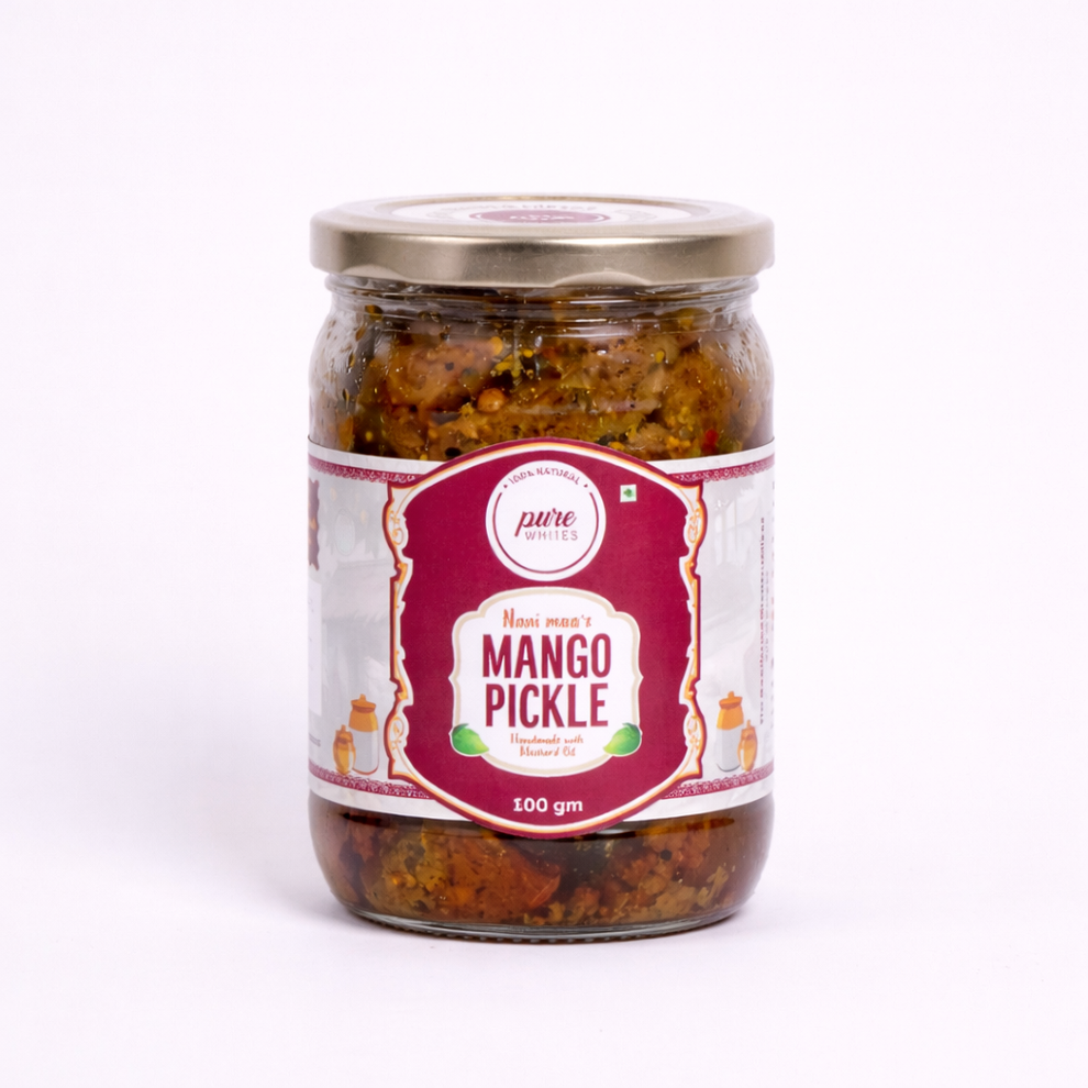 Mango Pickle (Naani maa ki recipe) - Pure Whites