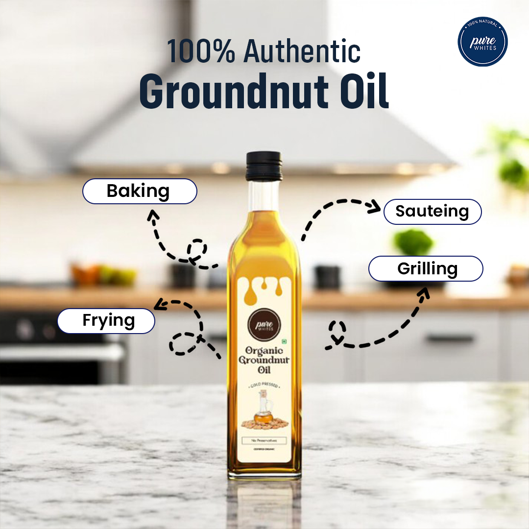 Cold Pressed Groundnut Oil (Certified Organic)