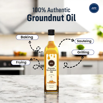 Cold Pressed Groundnut Oil (Certified Organic)